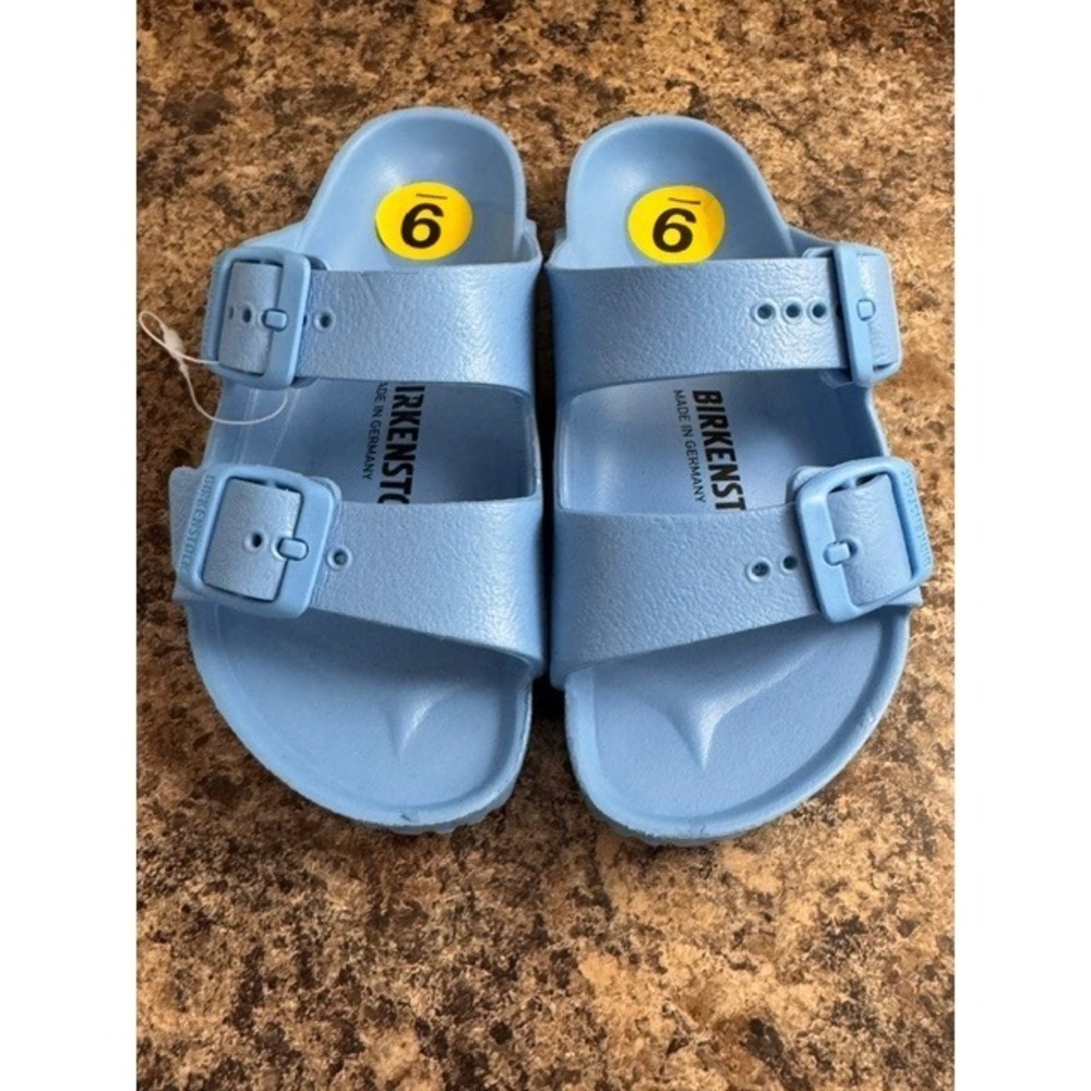 Birkenstock Arizona EVA Sandals Sky Blue Kids Size 27 US 9-9.5 Narrow